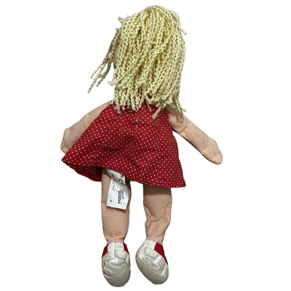 Vintage 2000s Maggie Raggies Soft Plush Toy Girl Doll Yarn Zapf Creation Germany - Picture 4 of 6
